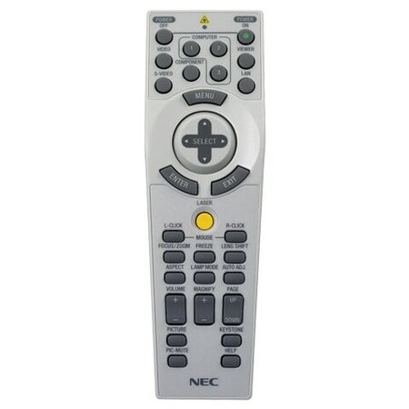 Nec Display Solutions Nec Replacement Remote Fornp4000/Np4001 Np4100 RMT-PJ24